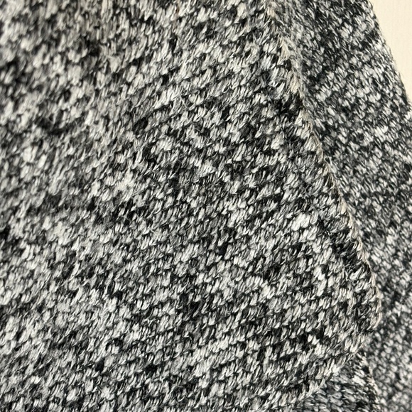 Steve Madden Black & White Salt & Pepper Heathered Belted Coat SZ Medium - Picture 7 of 12